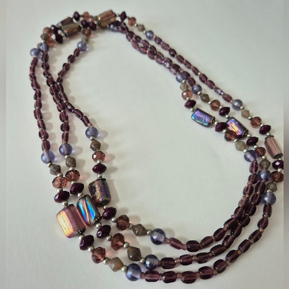 2/$20 Purple Iridescent Necklace